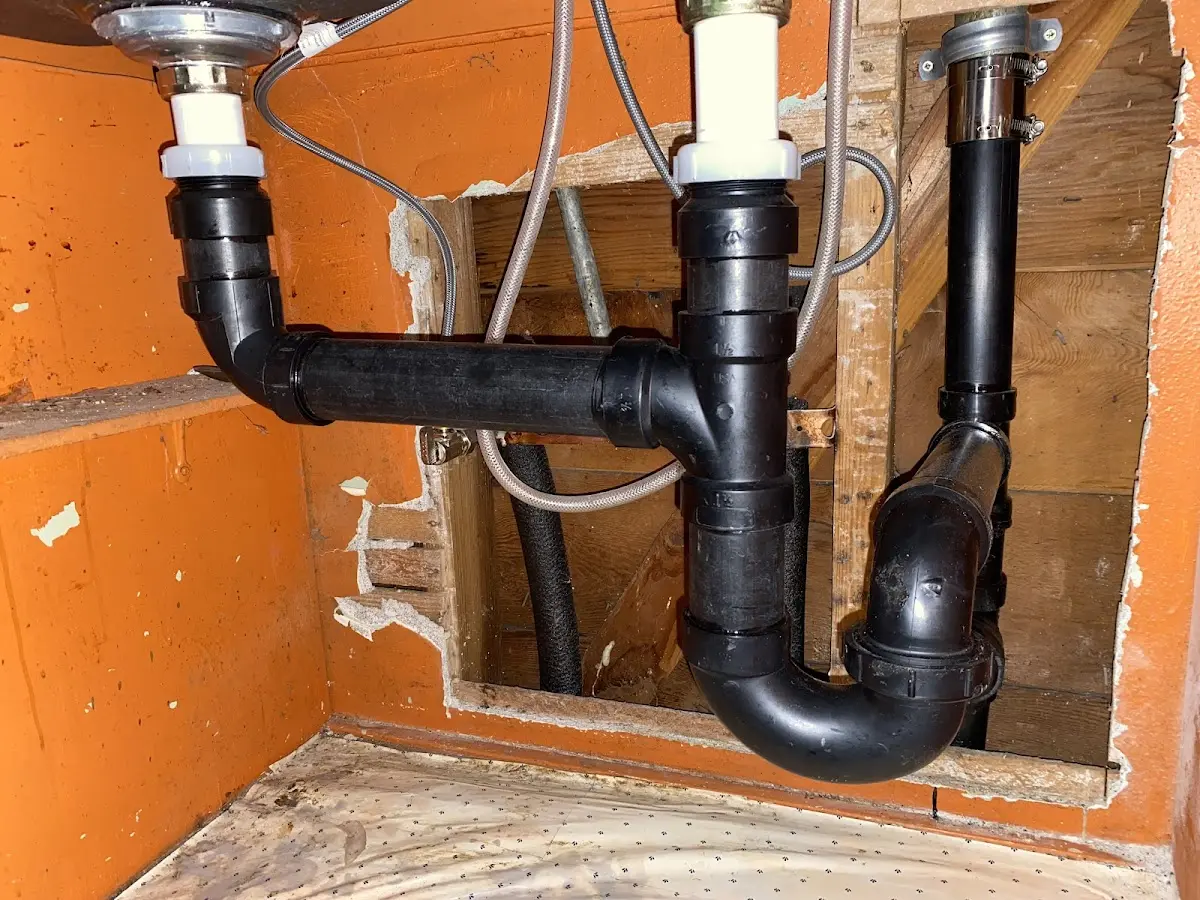 Professional Repiping Services equipment and tools on the job in Conroe